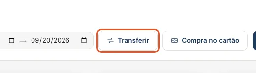 Print do Atteliq mostrando: Mova dinheiro entre contas