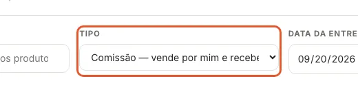 Print do Atteliq mostrando: Preencha a entrega