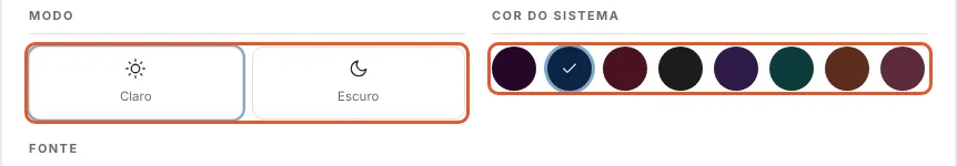 Print do Atteliq mostrando: Visual: como o sistema aparece
